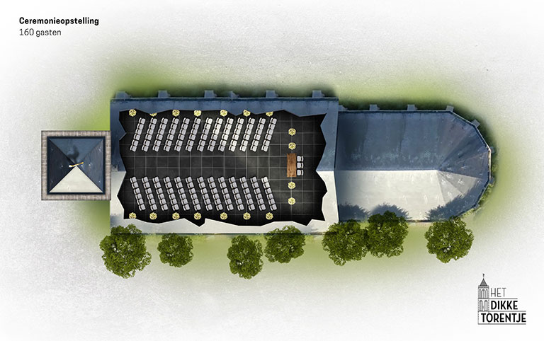HDT_Ceremonieopstelling Het Dikke Torentje Ceremonieopstelling